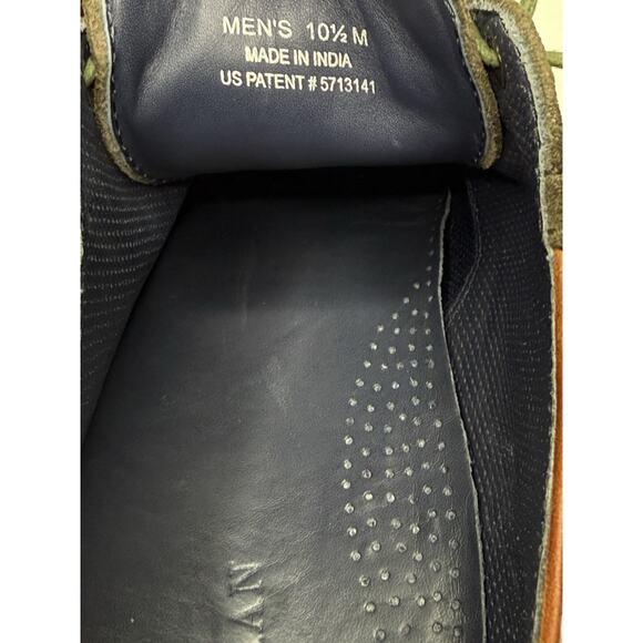 Cole Haan Williams Saddle Oxford Mens 10.5 Colorblock Brown Green Leather Shoe main image 10
